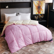 Load image into Gallery viewer, Goose/duck down quilt blanket duvet for winter/summer white cotton cover thicken comforter King Queen Twin size fast free ship