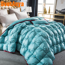 Load image into Gallery viewer, Svetanya 3d luxury Goose Down Duvet quilted Quilt king queen full size Comforter Winter Thick Blanket

