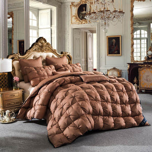 Svetanya 3d luxury Goose Down Duvet quilted Quilt king queen full size Comforter Winter Thick Blanket