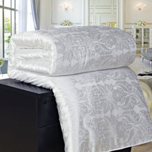 Load image into Gallery viewer, New Natural/Mulberry Luxury Silk Comforter Duvet Hand-made Twin Queen King Full size Blanket Quilt jacquard Bedding in Filler
