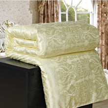 Load image into Gallery viewer, New Natural/Mulberry Luxury Silk Comforter Duvet Hand-made Twin Queen King Full size Blanket Quilt jacquard Bedding in Filler
