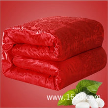Load image into Gallery viewer, New Natural/Mulberry Luxury Silk Comforter Duvet Hand-made Twin Queen King Full size Blanket Quilt jacquard Bedding in Filler
