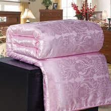 Load image into Gallery viewer, New Natural/Mulberry Luxury Silk Comforter Duvet Hand-made Twin Queen King Full size Blanket Quilt jacquard Bedding in Filler
