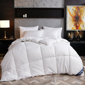 Goose/duck down quilt blanket duvet for winter/summer white cotton cover thicken comforter King Queen Twin size fast free ship