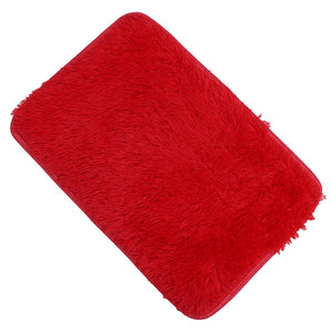 40*60cm Fluffy Rugs Anti-Skid Shaggy Area Rug Dining Room Home Bedroom Carpet Floor Mat