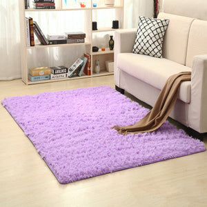 Free shipping 80 x 120cm Thickened washed silk hair non-slip carpet living room rug coffee table blanket bedroom yoga mat
